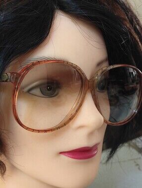 Vintage DVF Diane Von Furstenberg oversized butterfly sunglasses "Sharade"